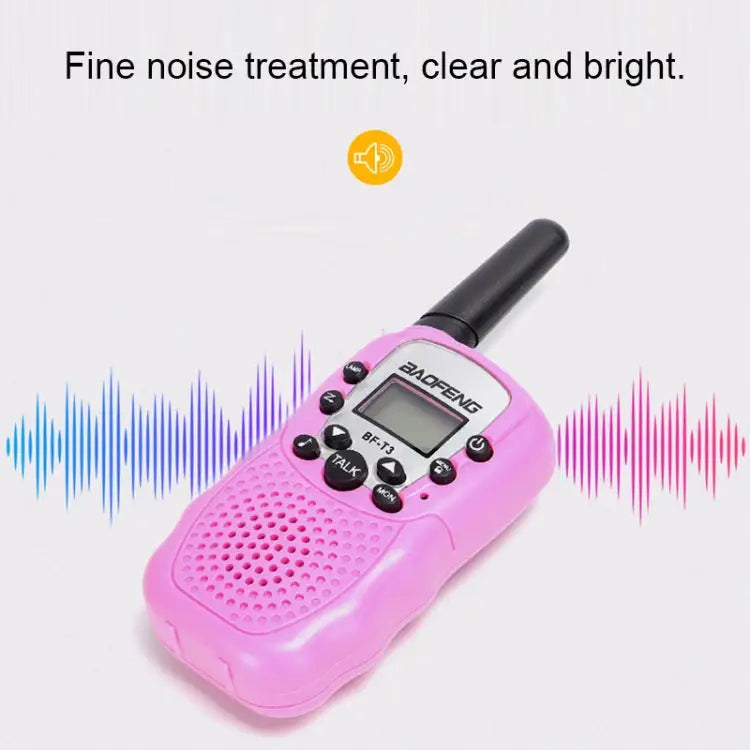 2 PCS BaoFeng BF-T3 1W Children Single Band Radio Handheld Walkie Talkie with Monitor Function US Plug BF-T3 US Plug