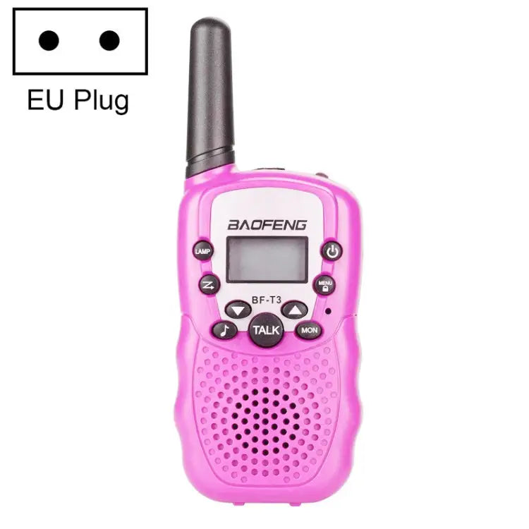 2 PCS BaoFeng BF-T3 1W Children Single Band Radio Handheld Walkie Talkie with Monitor Function EU Plug BF-T3 EU Plug
