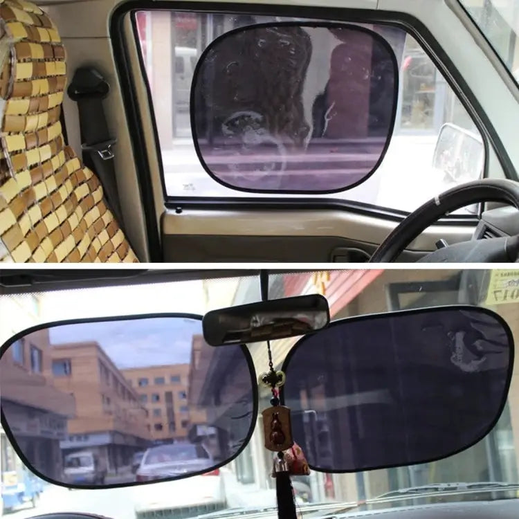 2 PCS Car Auto Sun Shades Side Window Sunshade Cover Block Static Cling Visor Shield Size: 45cm×37cm 45cm×37cm