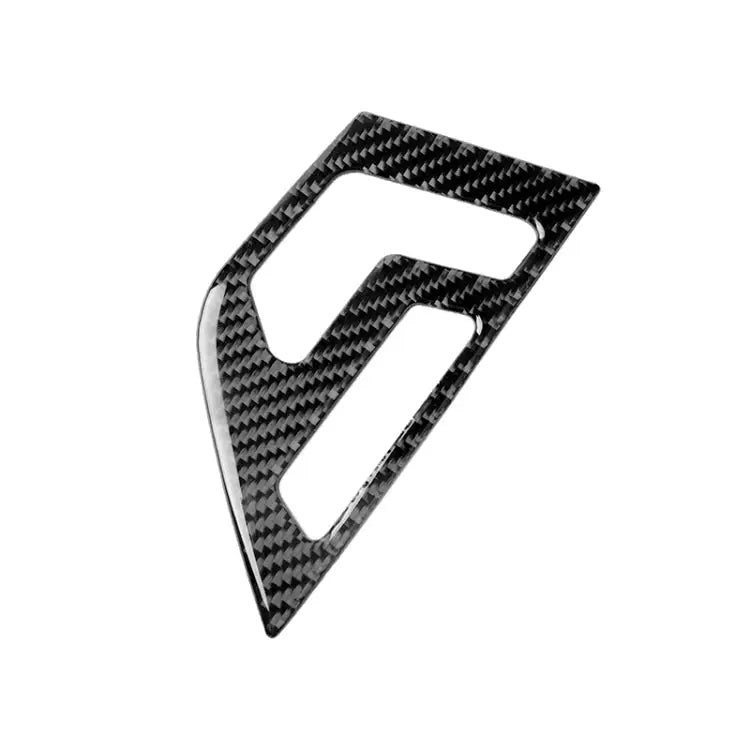2 PCS Car Carbon Fiber Left Drive Seat Adjustment Panel Decorative Sticker for Mercedes-Benz W204 2007-2013 Left Drive