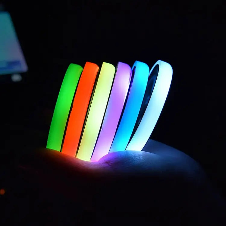 2 PCS Car LED Luminous Water Coaster Car Atmosphere Light USB Charging Non-Slip Coaster Car Luminous Water Coaster