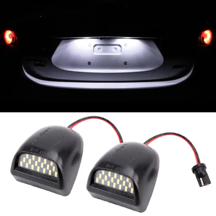 2 PCS DC 12V 3W 150LM 6000K LED License Plate Light 18LEDs SMD-4014 Bulbs Lamps for Chevrolet For Chevrolet