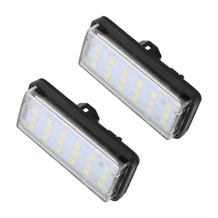 2 PCS DC12V / 1.5W/ 6000K / 100LM Car LED License Plate Light 18LEDs SMD-3528 Lamps for Lexus For Lexus - For Lexus