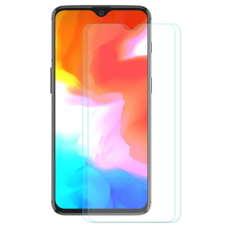 2 PCS ENKAY Hat-prince 0.26mm 9H 2.5D Curved Edge Tempered Glass Film for OnePlus 6T & 7 For OnePlus 6T & 7 (2 PCS)