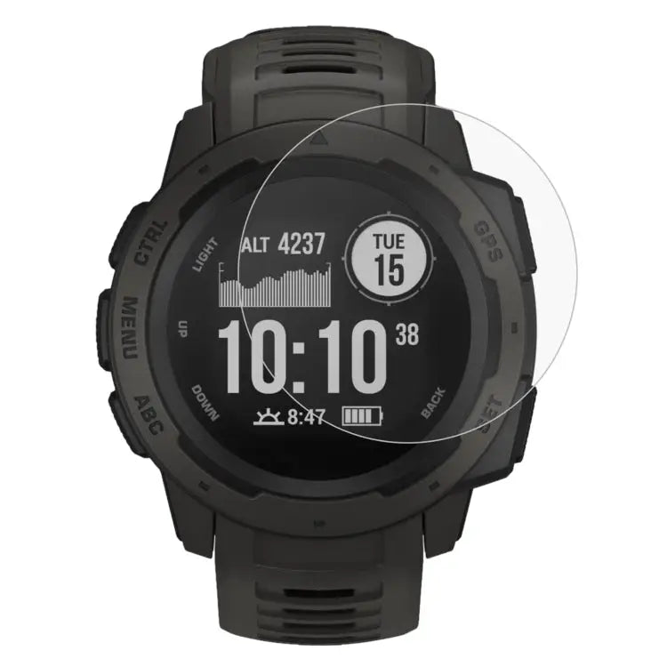 2 PCS ENKAY Hat-Prince 0.2mm 9H 2.15D Curved Edge Tempered Glass Film for Garmin Instinct Intelligent Sports Watch 2