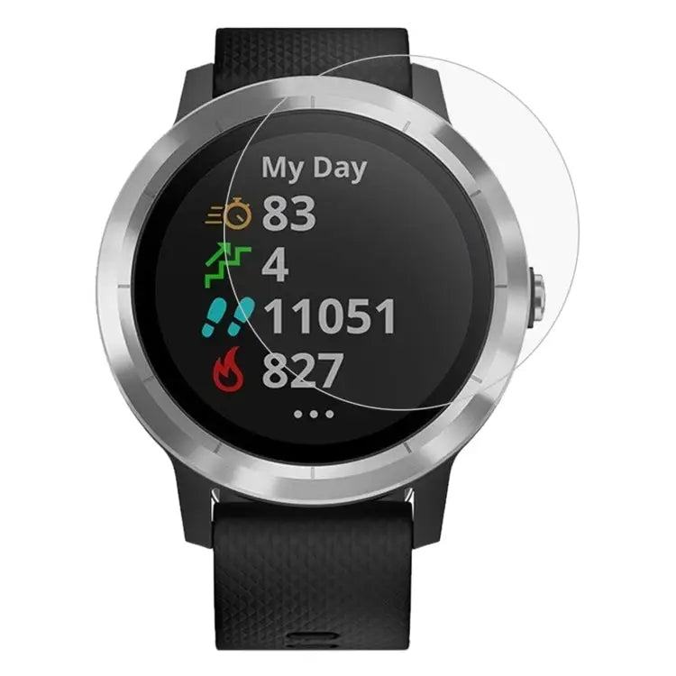 2 PCS ENKAY Hat-Prince 0.2mm 9H 2.15D Curved Edge Tempered Glass Film for Garmin Vivoactive 3 trainer 2 PCS Garmin