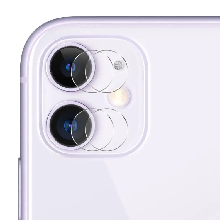 2 PCS ENKAY Hat-Prince 0.2mm 9H 2.15D Round Edge Rear Camera Lens Tempered Glass Film for iPhone 11 Pro iPhone 11