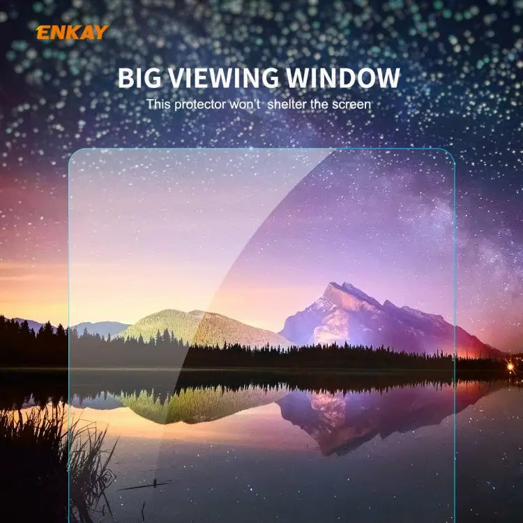 2 PCS ENKAY Hat-Prince 0.33mm 9H Surface Hardness 2.5D Explosion-proof Tempered Glass Protector For iPad 10.2 2021