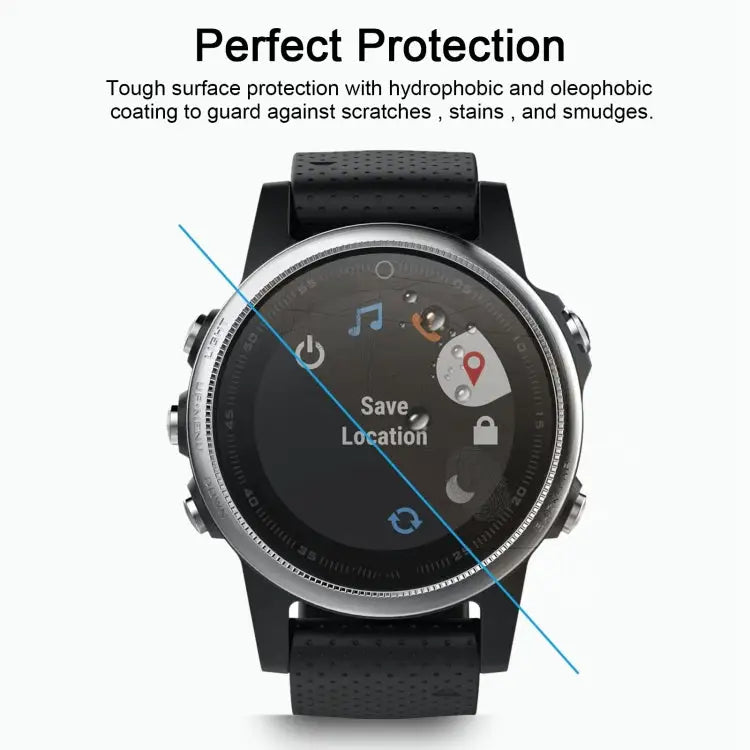 2 PCS ENKAY Hat-Prince for Garmin Fenix 5S Smart Watch 0.2mm 9H Surface Hardness 2.15D Explosion-proof Tempered Glass