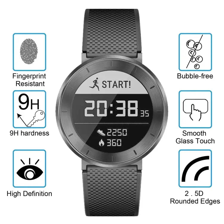 2 PCS ENKAY Hat-Prince for Huawei Honor S1 Smart Watch 0.2mm 9H Surface Hardness 2.15D Explosion-proof Tempered Glass