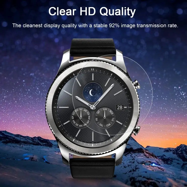 2 PCS ENKAY Hat-Prince for Samsung Gear S3 Smart Watch 0.2mm 9H Surface Hardness 2.15D Explosion-proof Tempered Glass