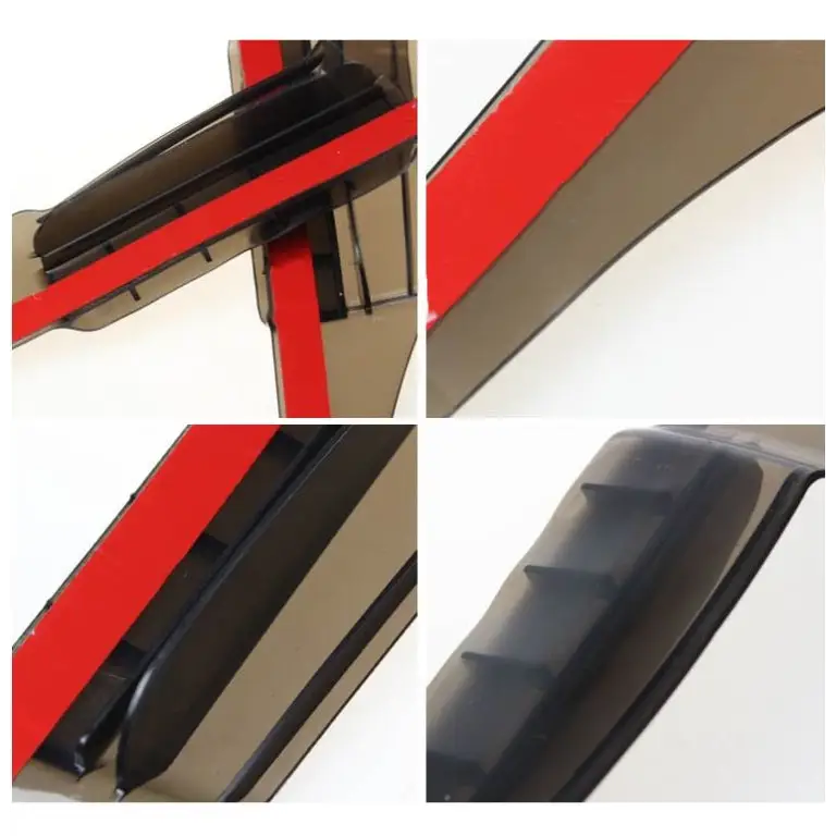 2 PCS Flexible Shielding Rain Board Rain Eyebrow with Wind Guide Apparatus for Car Rearview Mirrors Flexible Shielding