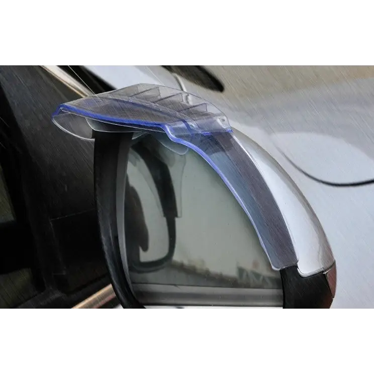 2 PCS Flexible Shielding Rain Board Rain Eyebrow with Wind Guide Apparatus for Car Rearview Mirrors Flexible Shielding