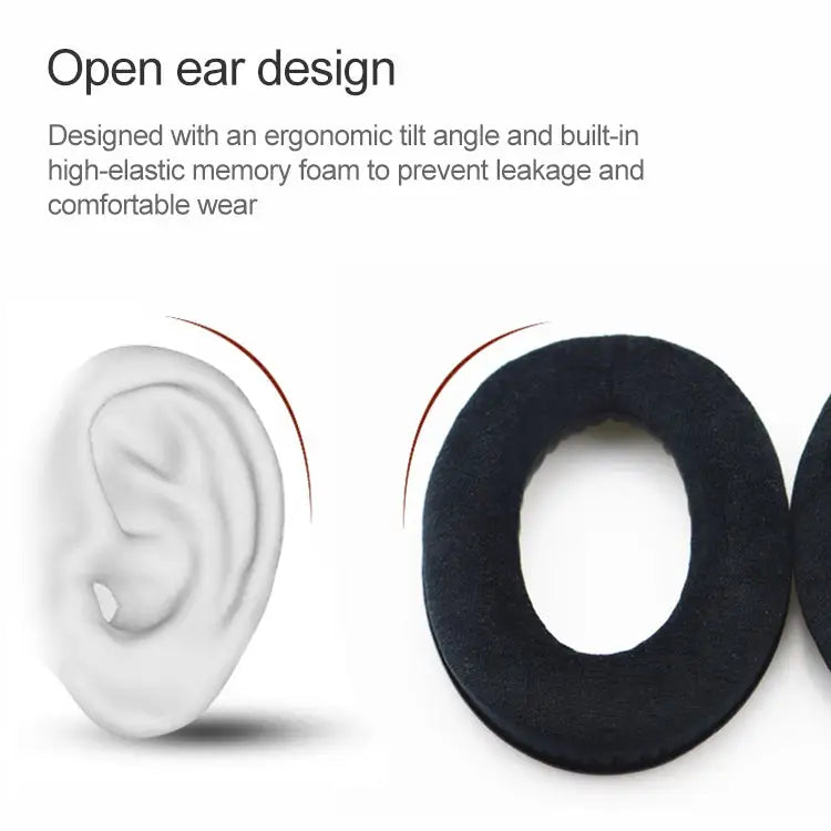 2 PCS For Sennheiser HD515 / HD555 / HD595 / HD598 / HD558 / PC360 Flannel Earphone Cushion Cover Earmuffs Replacement