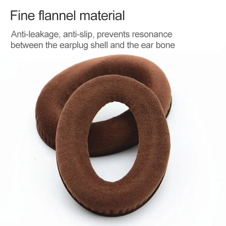 2 PCS For Sennheiser HD515 / HD555 / HD595 / HD598 / HD558 / PC360 Flannel Earphone Cushion Cover Earmuffs Replacement