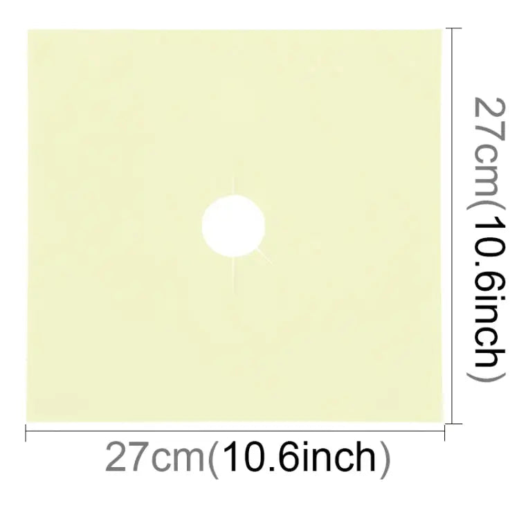 2 PCS Gas Furnace Surface Ultra-thin Fibre Material Stovetop Protective Cleaning Pad Size: 27*27 cm (Beige)