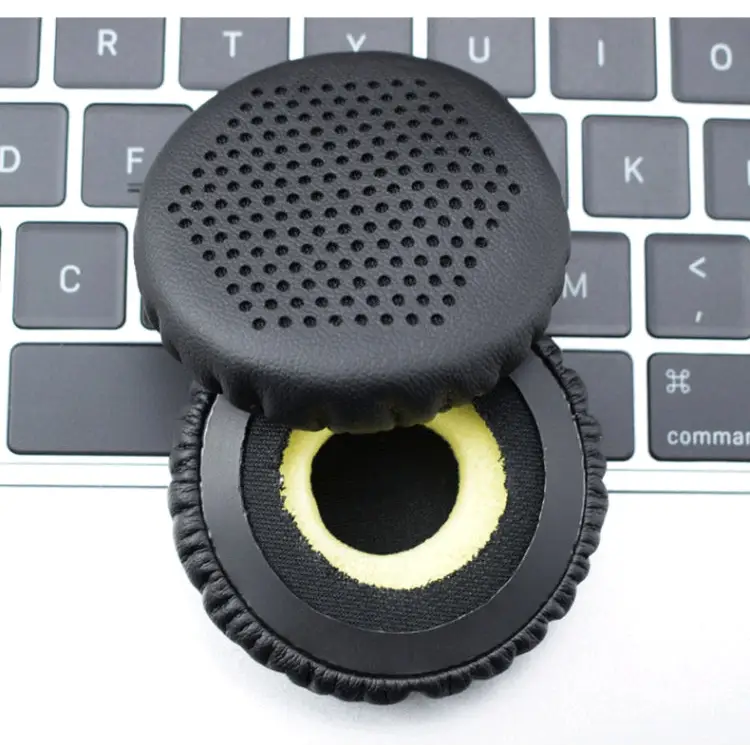 2 PCS Headphones Leather Earmuffs For Edifier W570BT / W670BT Black Silver Gray - Black