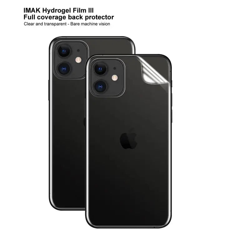 2 PCS IMAK Curved Full Screen Hydrogel Film 3 Back Protector for iPhone 11 for iPhone 11 Pro for iPhone 11 Pro Max