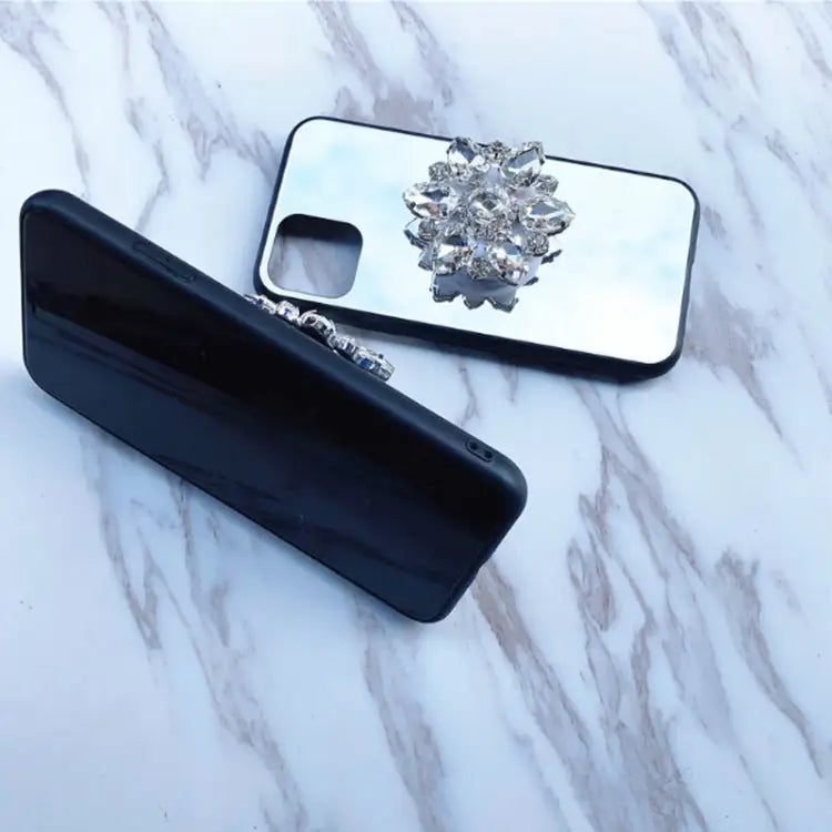 2 PCS Lazy Man Live Shooting Mobile Phone Rotating Ring Buckle Holder Big Diamond Small Diamond Colorful Full Diamond