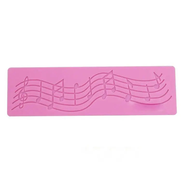 2 PCS Note Cake Decoration Silicone Mould Fondant Cake Tool Baking DIY Mould Note Shape - Note Shape