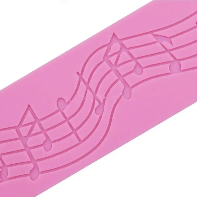 2 PCS Note Cake Decoration Silicone Mould Fondant Cake Tool Baking DIY Mould Note Shape - Note Shape