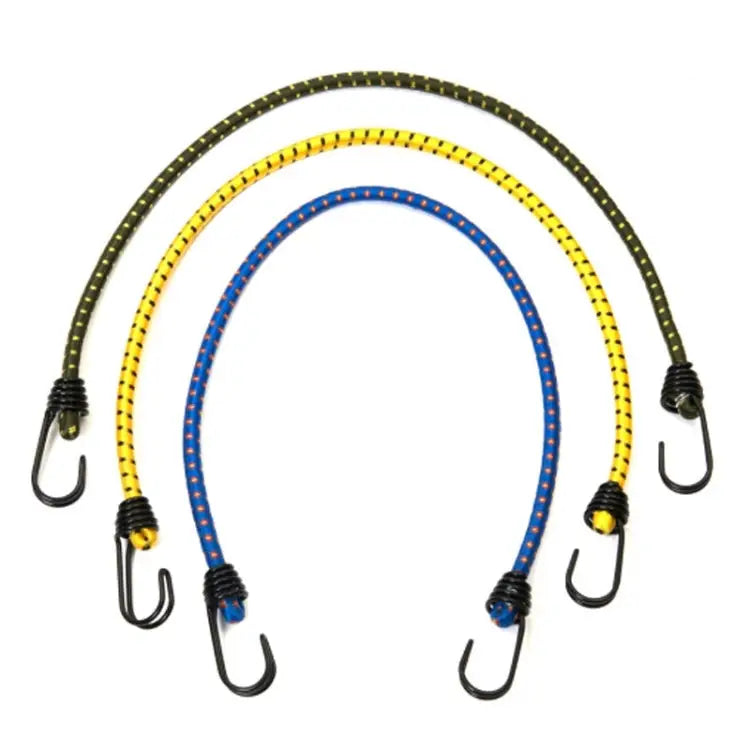 2 PCS Outdoor Tent Crude Elastic Rope Tied High Luggage Rope Clothesline Camping Length: 60cm Diameter: 8mm Random