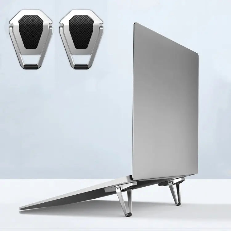 2 PCS R-JUST BJ01 Universal Stickable Shield Shape Laptop Foldable Stand 2 PCS BJ01 - 2 PCS BJ01