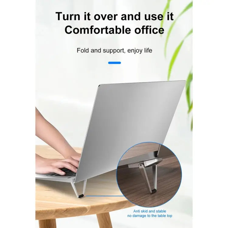 2 PCS R-JUST BJ01 Universal Stickable Shield Shape Laptop Foldable Stand 2 PCS BJ01 - 2 PCS BJ01