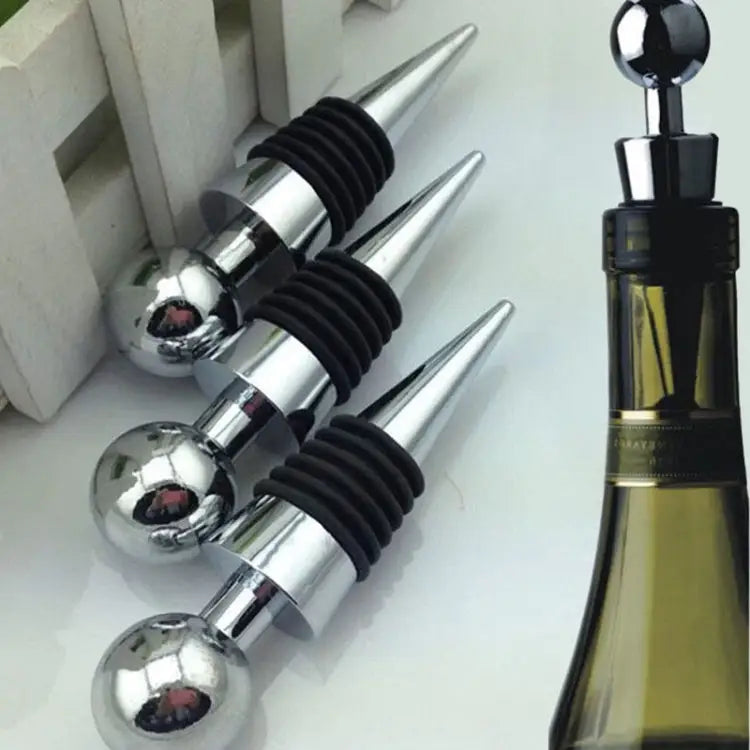 2 PCS Reusable Vacuum Sealed Red Wine Bottle Stopper Round Shape - Round Shape