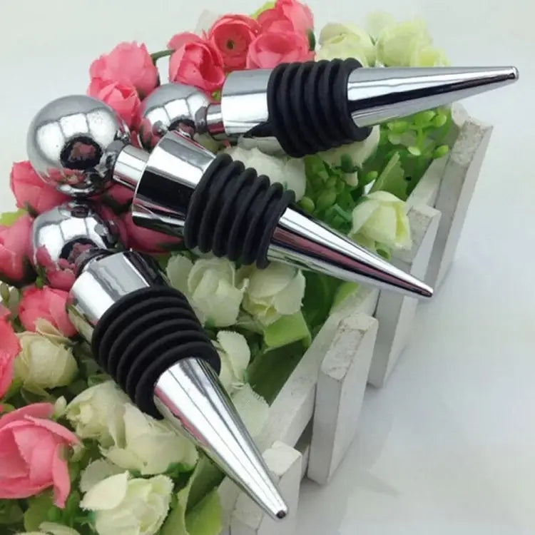 2 PCS Reusable Vacuum Sealed Red Wine Bottle Stopper Round Shape - Round Shape