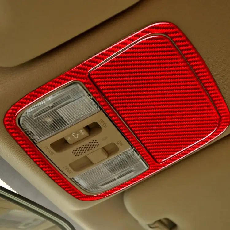 2 PCS Set for Honda CRV 2007-2011 Carbon Fiber Car Front Reading Light Panel Decorative Sticker,Left and Right Drive