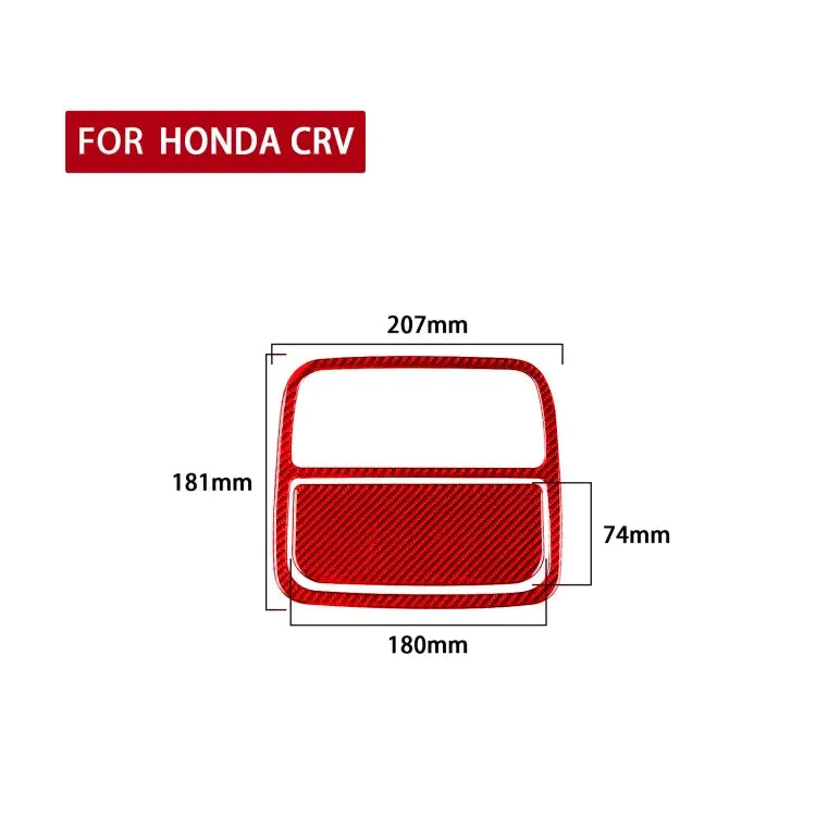 2 PCS Set for Honda CRV 2007-2011 Carbon Fiber Car Front Reading Light Panel Decorative Sticker,Left and Right Drive