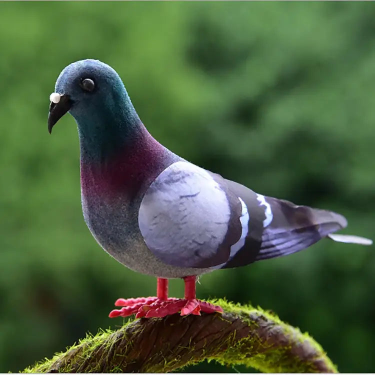 2 PCS Simulation Foam Pigeon Model Home Garden Ornament Miniature Decor Foam Pigeon - Foam Pigeon