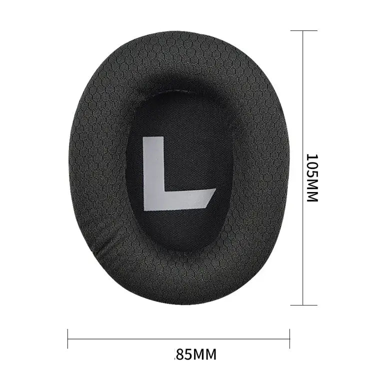 2 PCS Suitable for Somic G936N Commander Headphone Cover Sponge Cover Head-mounted Gaming Earmuffs Black Mesh - Black