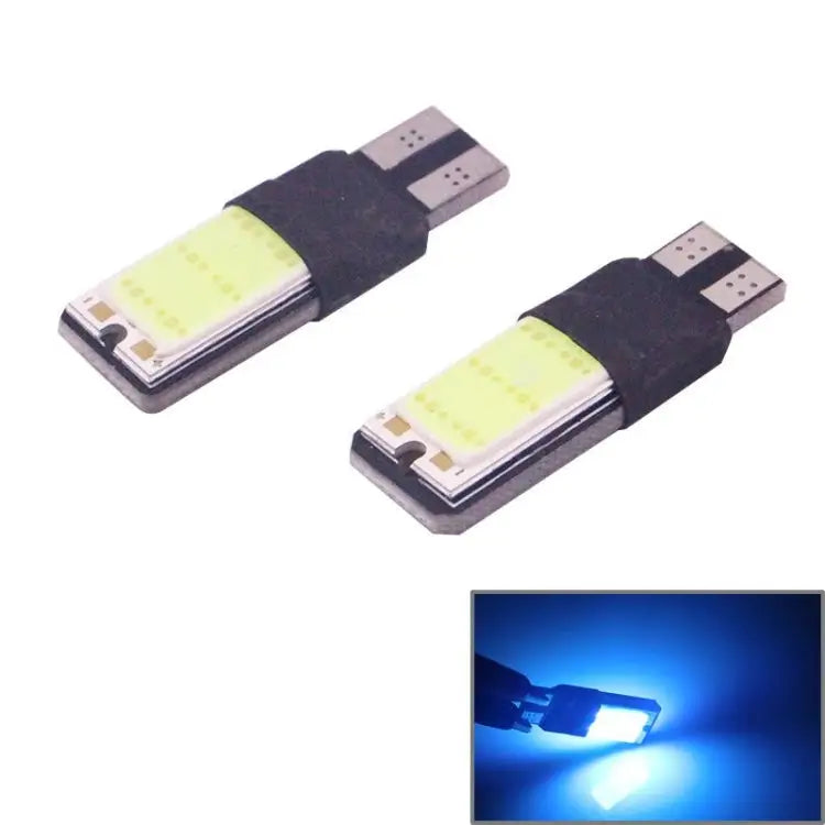 2 PCS T10 3W 160-180LM 2 LED Ice Blue COB LED Decode Car Clearance Lights Lamp DC12V 2 LED COB LEDs COB LEDs - 2 LED