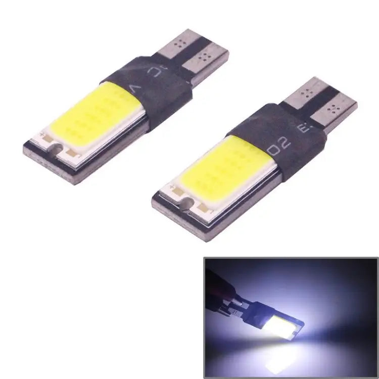 2 PCS T10 3W 160-180LM 2 LED Ice Blue COB LED Decode Car Clearance Lights Lamp DC12V 2 LED COB LEDs COB LEDs - COB LEDs