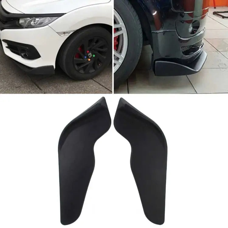 2 PCS Universal Fit Car Front Bumper Spoiler Lip Splitter Diffuser SUV ABS Front Shovel Length: 68cm Length: 68cm