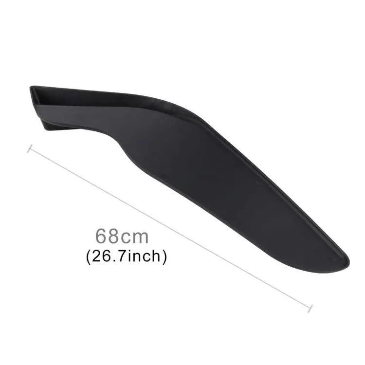 2 PCS Universal Fit Car Front Bumper Spoiler Lip Splitter Diffuser SUV ABS Front Shovel Length: 68cm Length: 68cm
