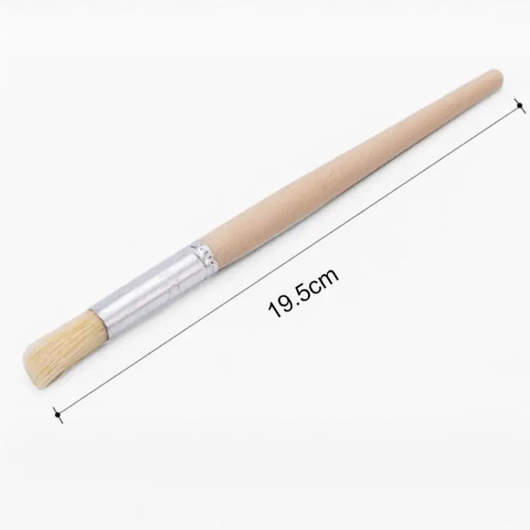 2 PCS Wood Handle Bristles Coffee Grinder Dusting Cleaning Brush Length: 19.5cm Cleaning Brush - Cleaning Brush