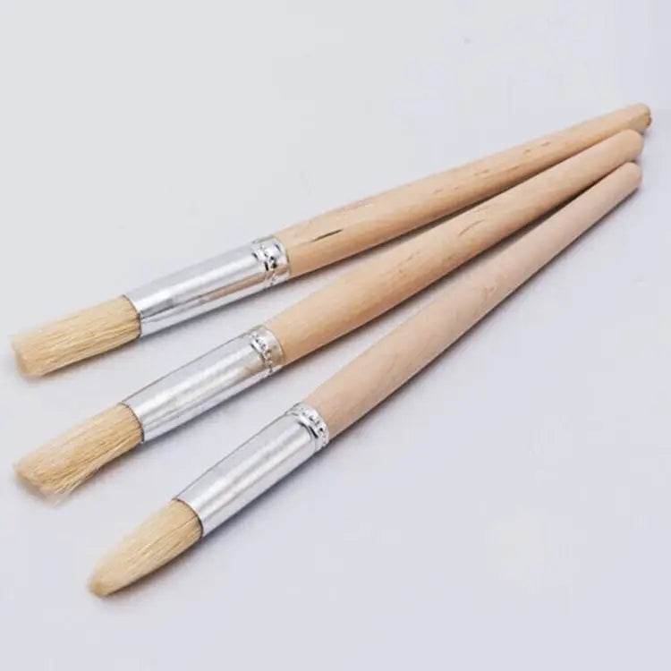 2 PCS Wood Handle Bristles Coffee Grinder Dusting Cleaning Brush Length: 19.5cm Cleaning Brush - Cleaning Brush
