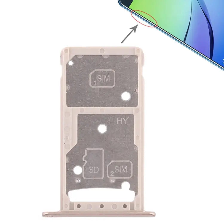 2 SIM Card Tray / Micro SD Card Tray for Huawei Enjoy 6 / AL10 For Huawei Enjoy 6 / AL10 - For Huawei Enjoy 6 / AL10