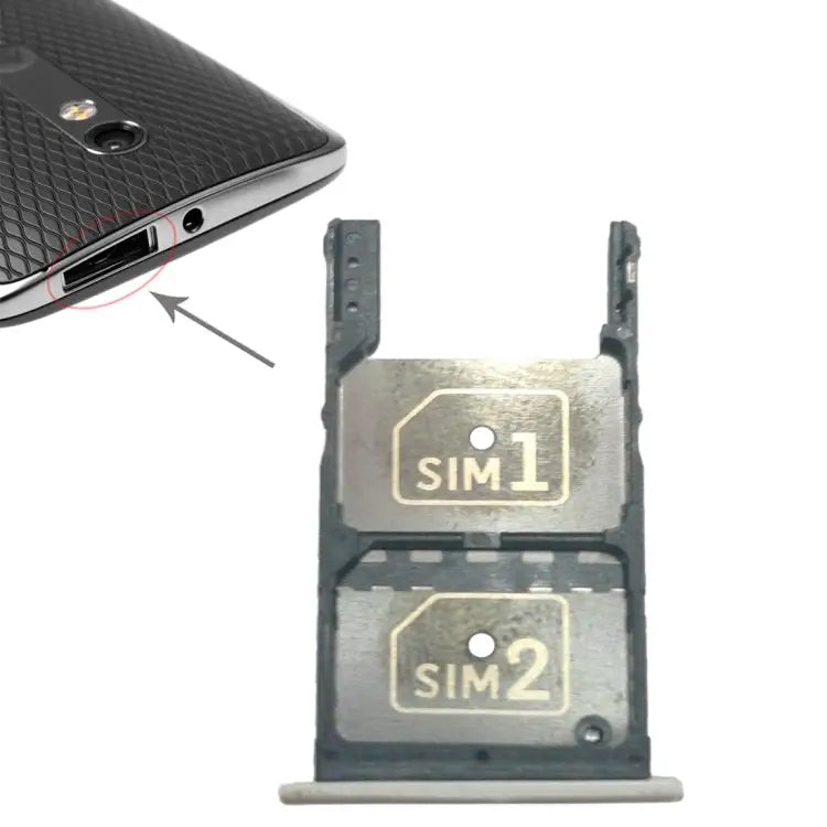 2 SIM Card Tray + Micro SD Card Tray for Motorola Moto X Play / XT1565 For Motorola X Play - For Motorola X Play