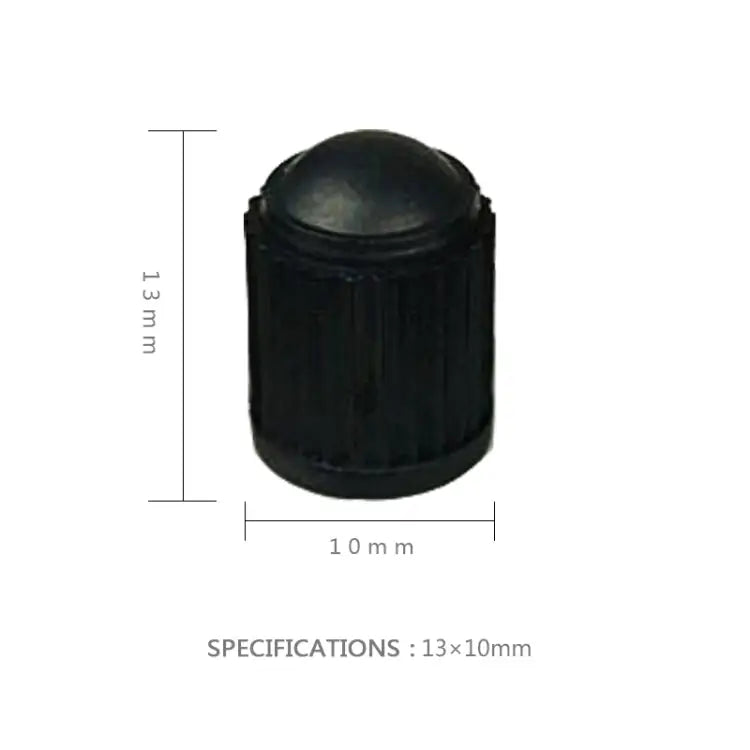 200 PCS Black Tire valve Dust Rubber Cap For Bicycle And Car Diameter: 10mm(Black) 200 PCS - 200 PCS