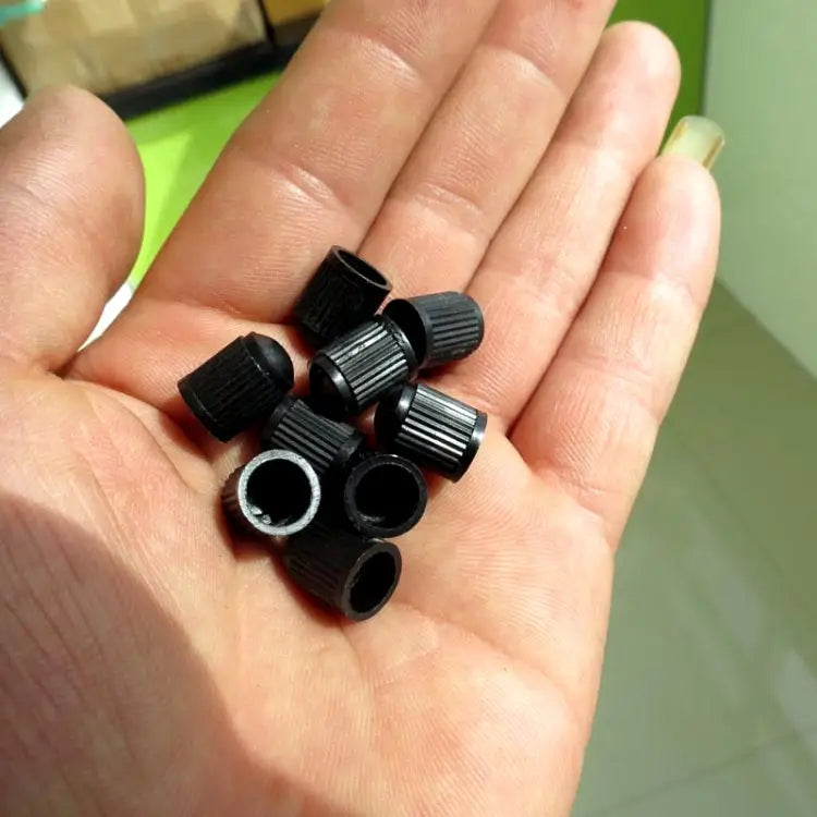 200 PCS Black Tire valve Dust Rubber Cap For Bicycle And Car Diameter: 10mm(Black) 200 PCS - 200 PCS