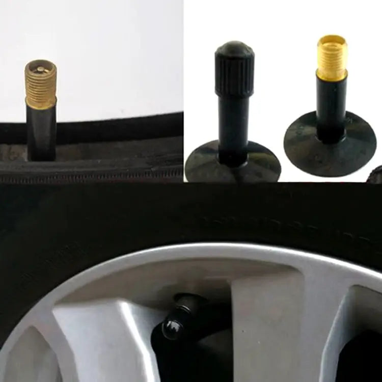 200 PCS Black Tire valve Dust Rubber Cap For Bicycle And Car Diameter: 10mm(Black) 200 PCS - 200 PCS