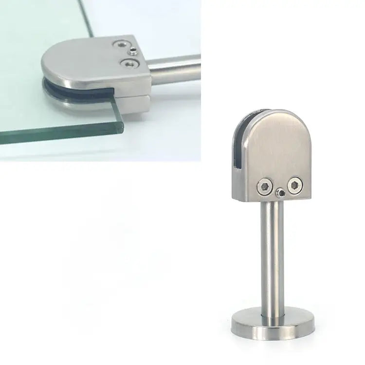 201 Stainless Steel Glass Fish Mouth Support Rod Fixing Clip with 14x100mm Rod Specification: M M with 14x100mm Rod