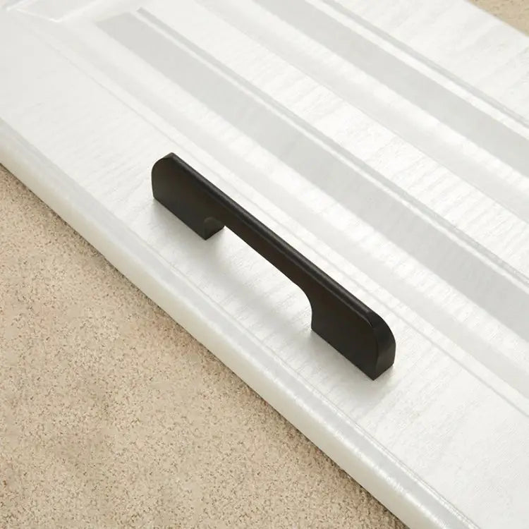 2049-128 Drawer Cabinet Door Aluminum Alloy Handle Straight Door Handle 2049-128 (Black) 2049-128 (White)