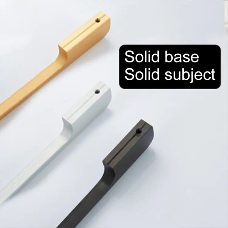 2049-128 Drawer Cabinet Door Aluminum Alloy Handle Straight Door Handle 2049-128 (Black) 2049-128 (White)