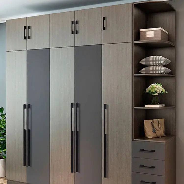 2049-128 Drawer Cabinet Door Aluminum Alloy Handle Straight Door Handle 2049-128 (Black) 2049-128 (White)