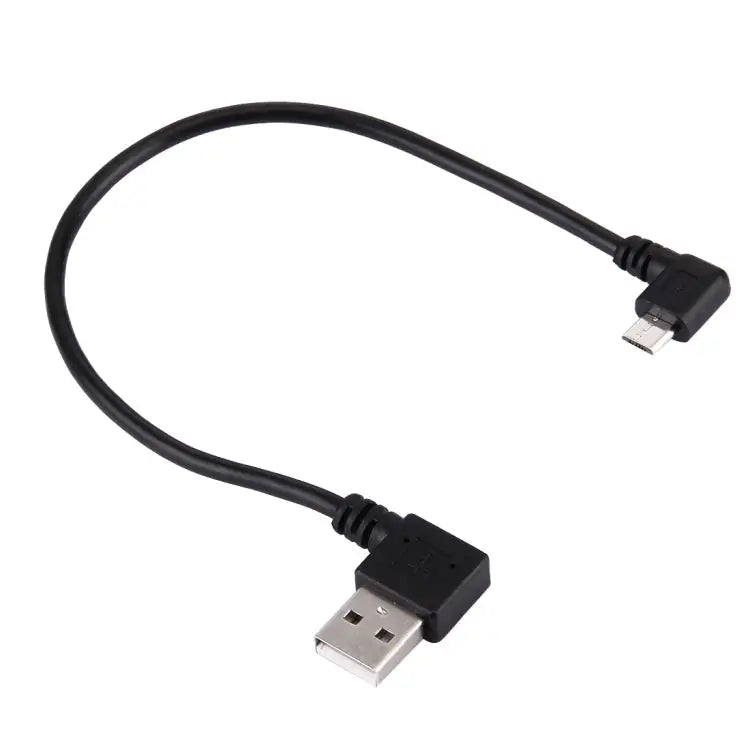 20cm USB 2.0 Right Turn Elbow to Micro USB Elbow Data Cable Right to Right - Right to Right
